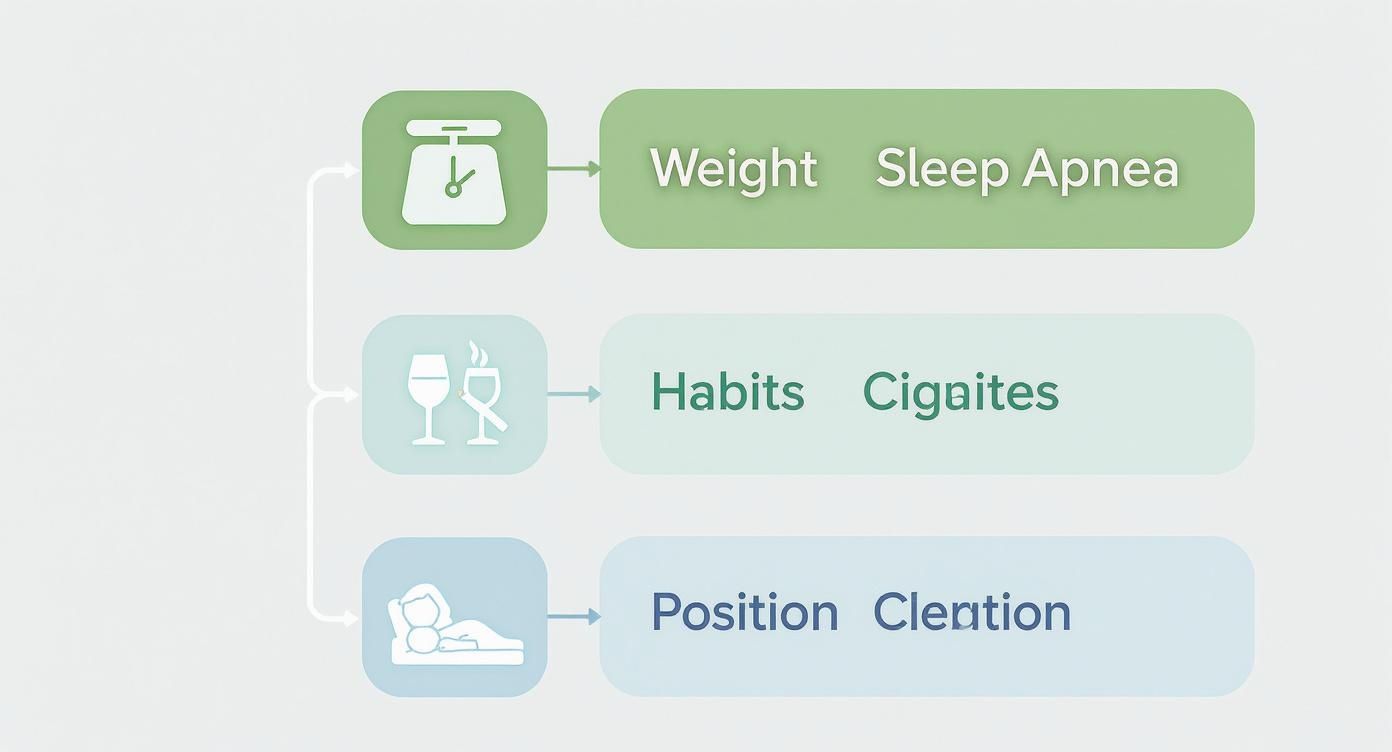 Infographic about sleep apnea treatment without cpap