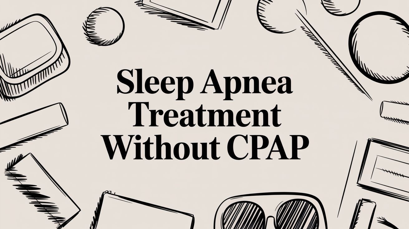 Sleep Apnea Treatment Without CPAP: Actionable Alternatives