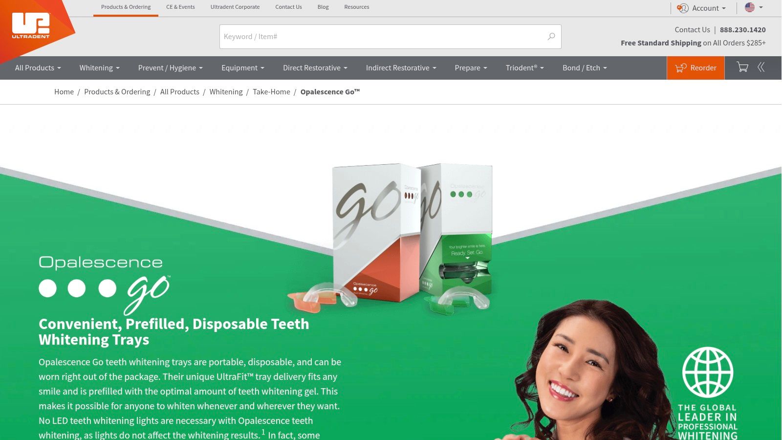 Opalescence Go (Ultradent) – Professional take-home prefilled trays