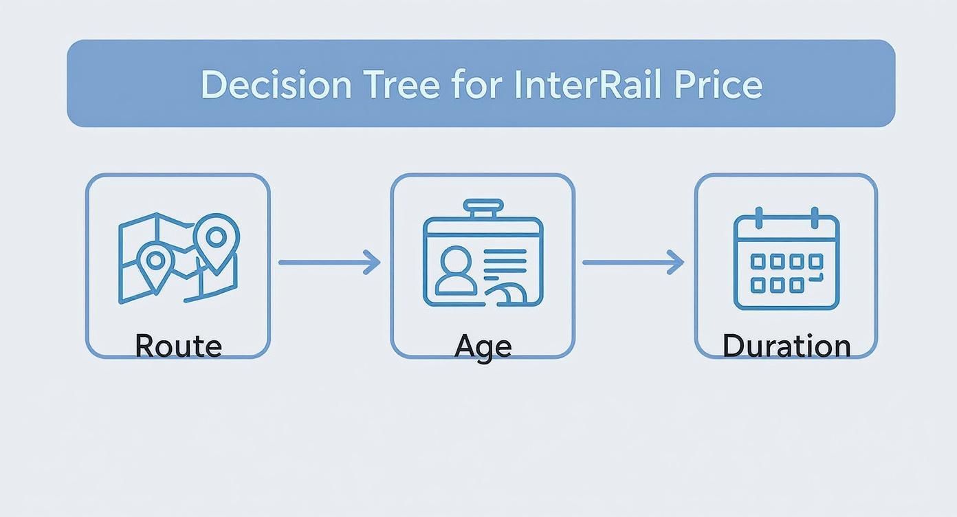 Infographic about interrail europa precio