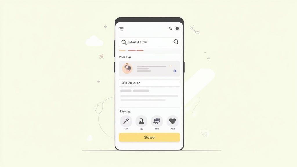 A person crafting a detailed and appealing product listing on their laptop for Facebook Marketplace