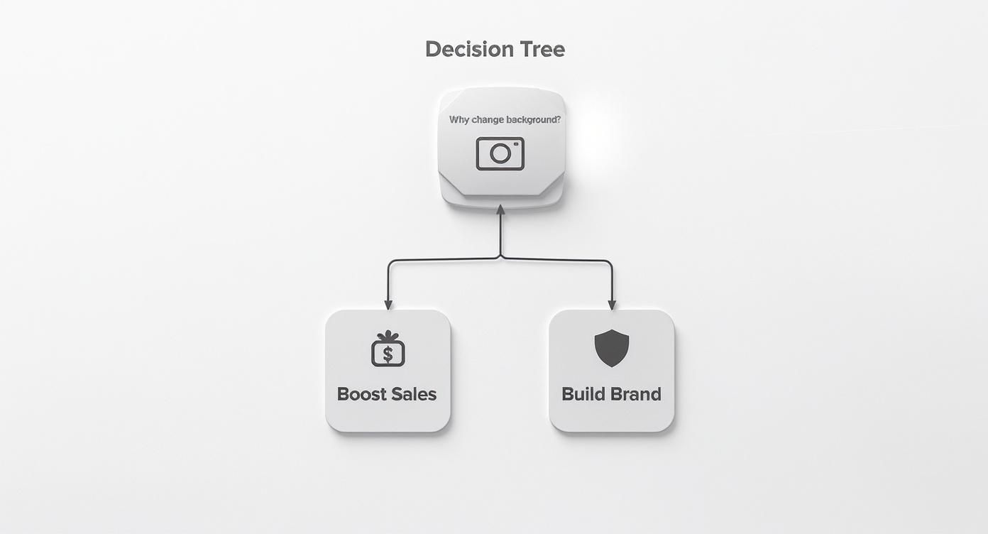 Infographic about change the background color in a photo