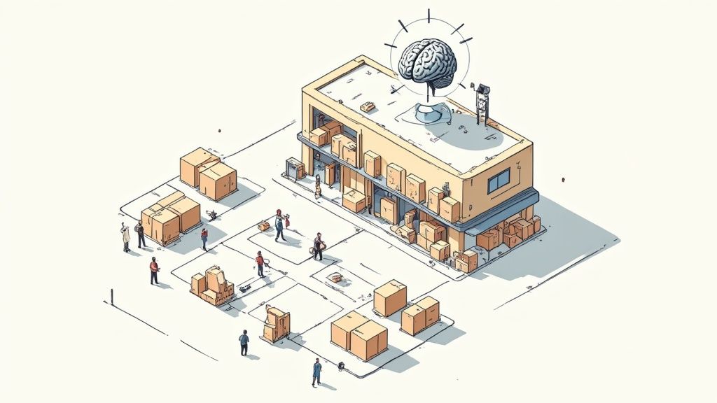 A person evaluating different AI tool options on a digital interface.