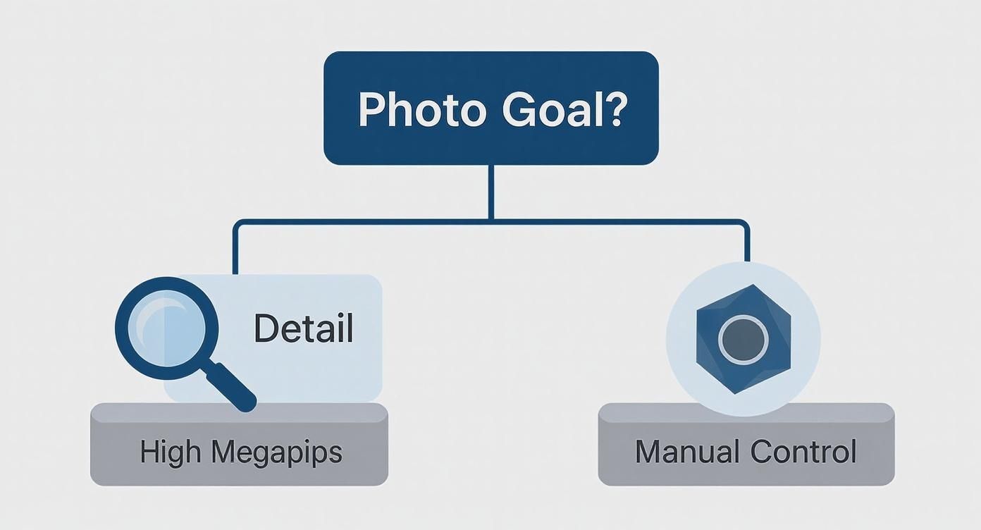 Infographic about good camera for product photography