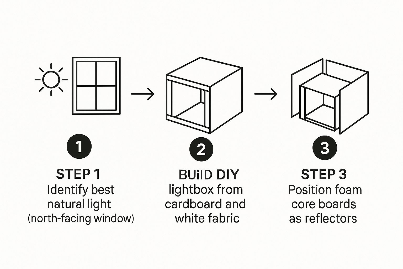 Infographic about product photography studio