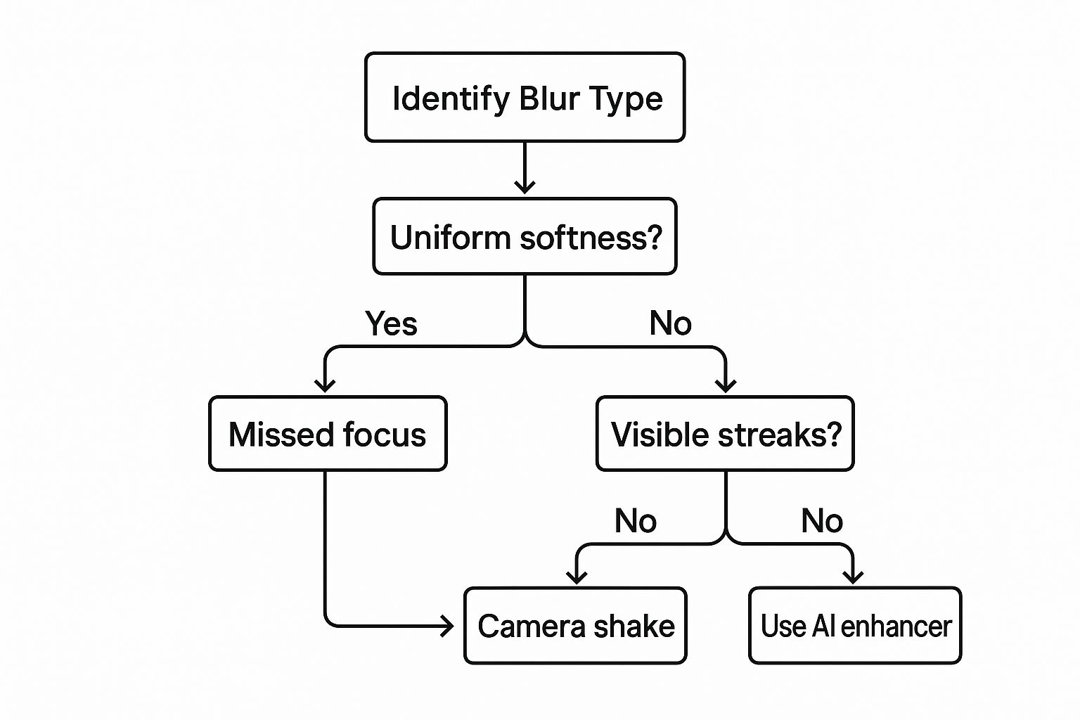 Infographic about how to remove blur from a picture