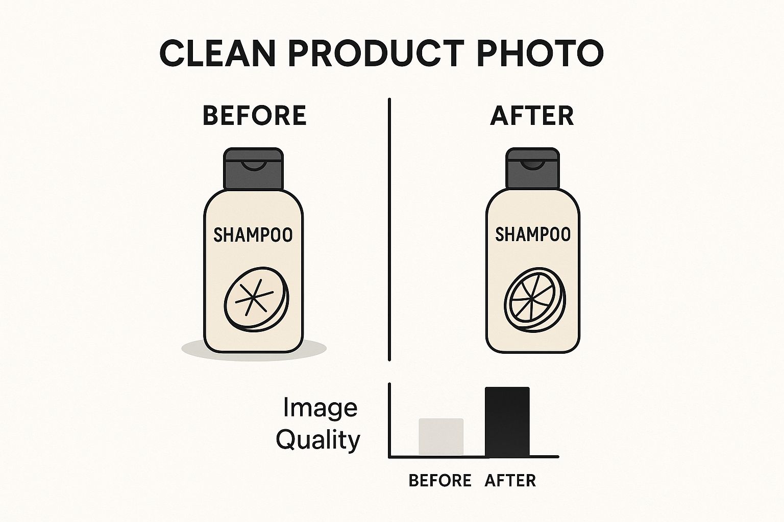 Infographic about ecommerce photo editing service