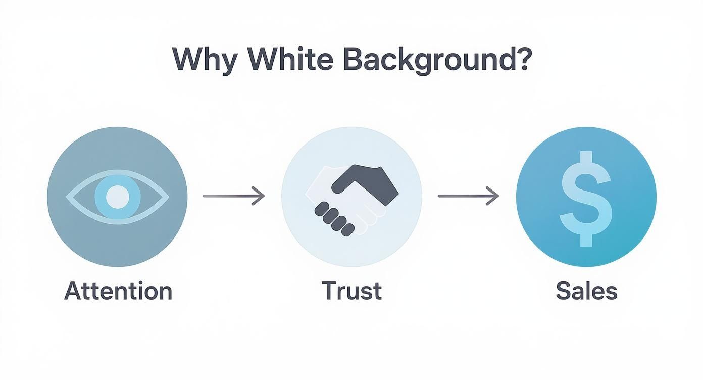 Infographic about make white background