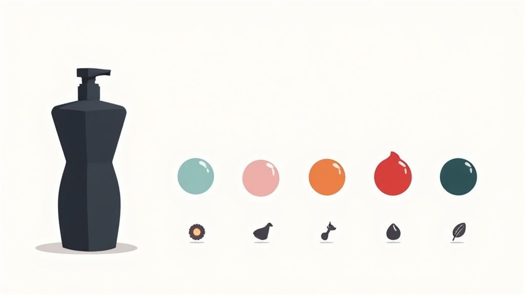 A color wheel showing a spectrum of colors, representing brand palette choices.