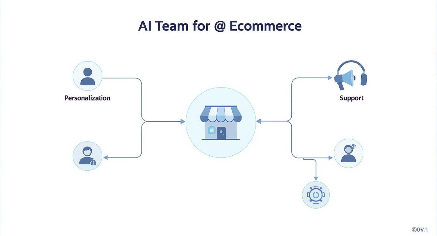 Infographic about best ai tools for ecommerce