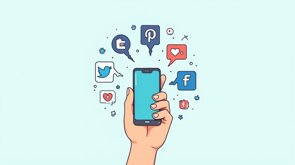 A person looking at a sign with a question mark on it, symbolizing confusion and common mistakes in digital marketing.