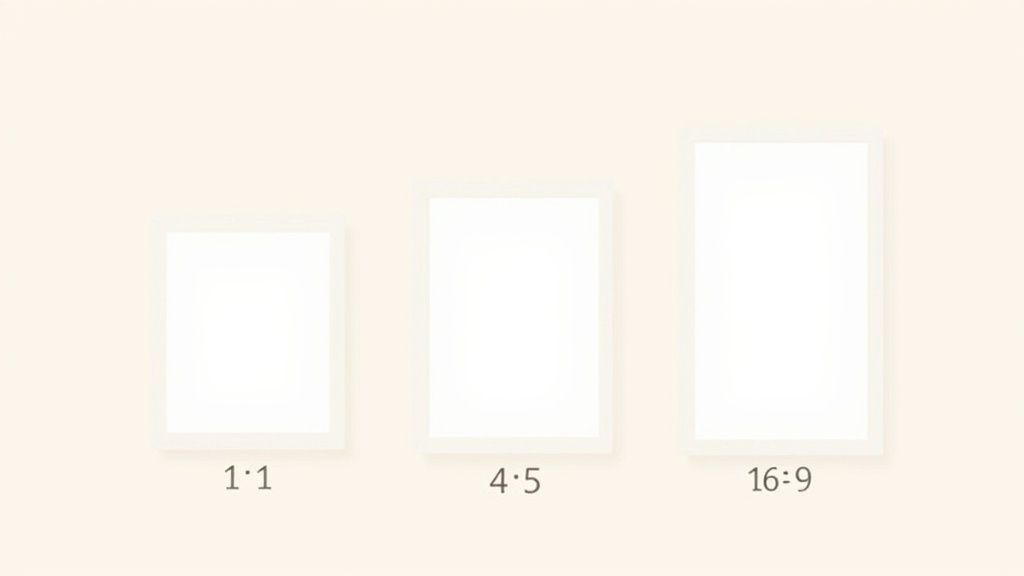 A visual comparison showing a cluttered, unprofessional collection page with mixed aspect ratios versus a clean, organized grid with uniform 1:1 square aspect ratios.