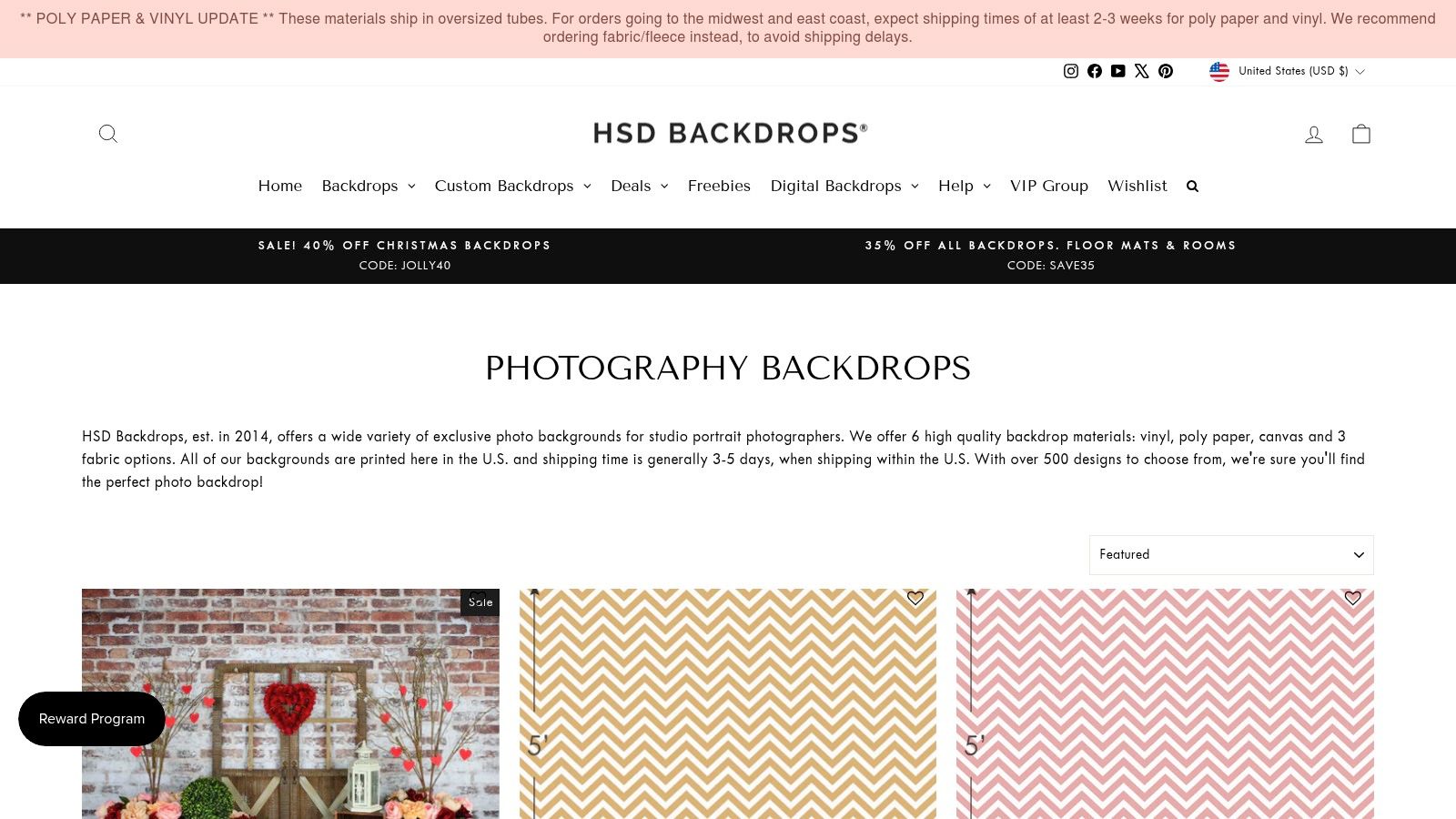 HSD Photography Backdrops