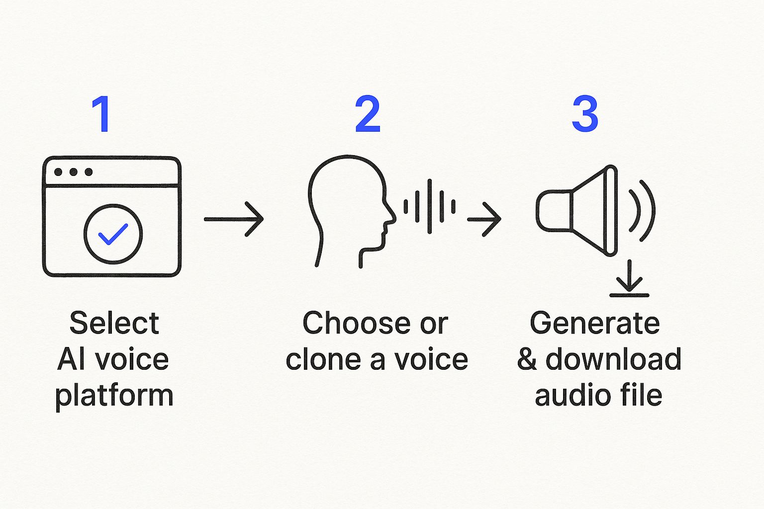 Infographic about ai voice generation