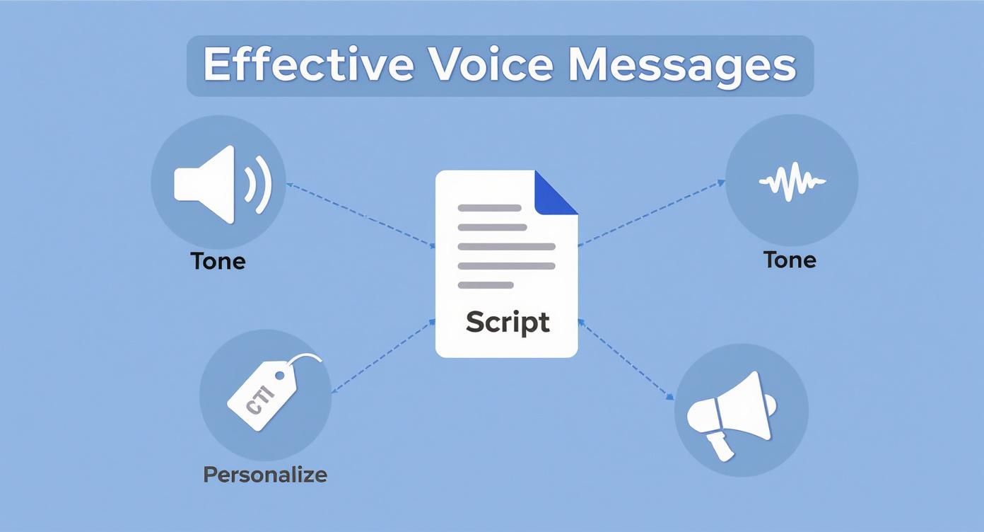 Infographic about automated voice message