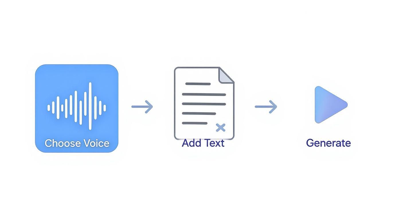Infographic about how to make an ai voice