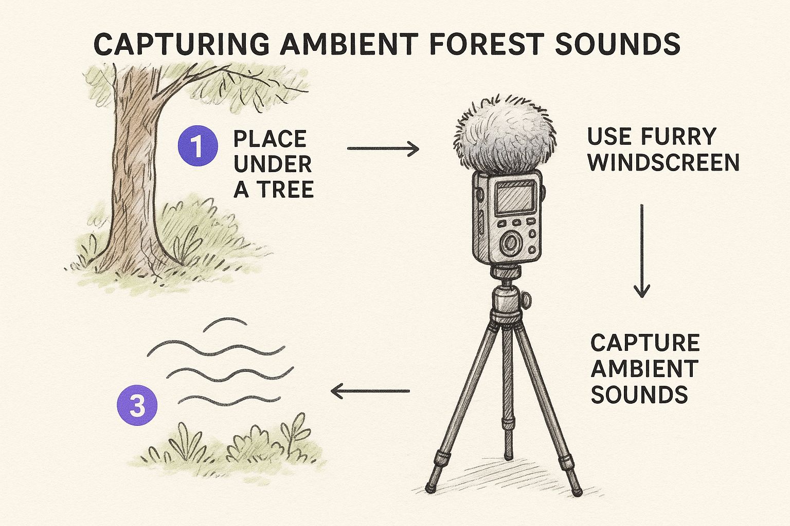 Infographic about how to create sound effects