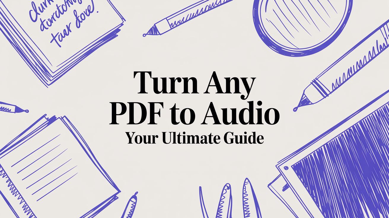 Turn Any PDF to Audio: An Actionable Guide blog post