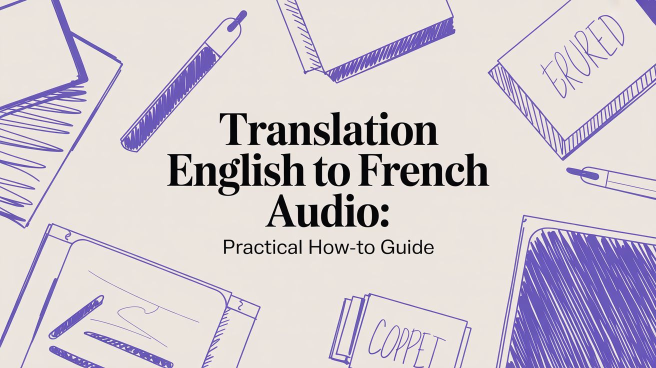 translation english to french audio: Practical How-To Guide blog post