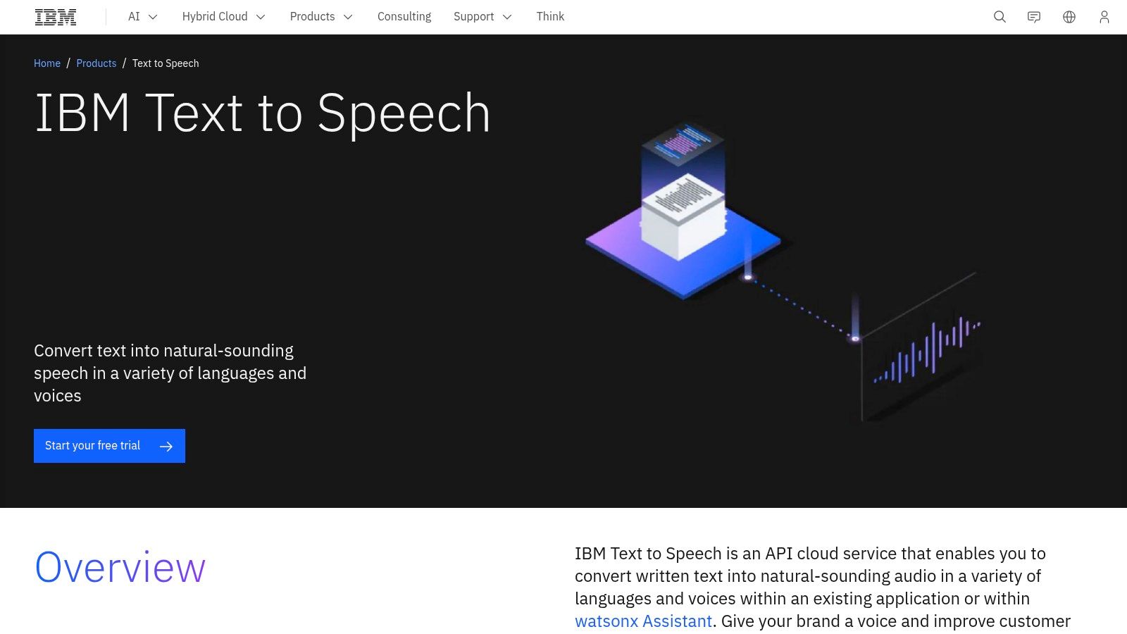 IBM Watson Text to Speech