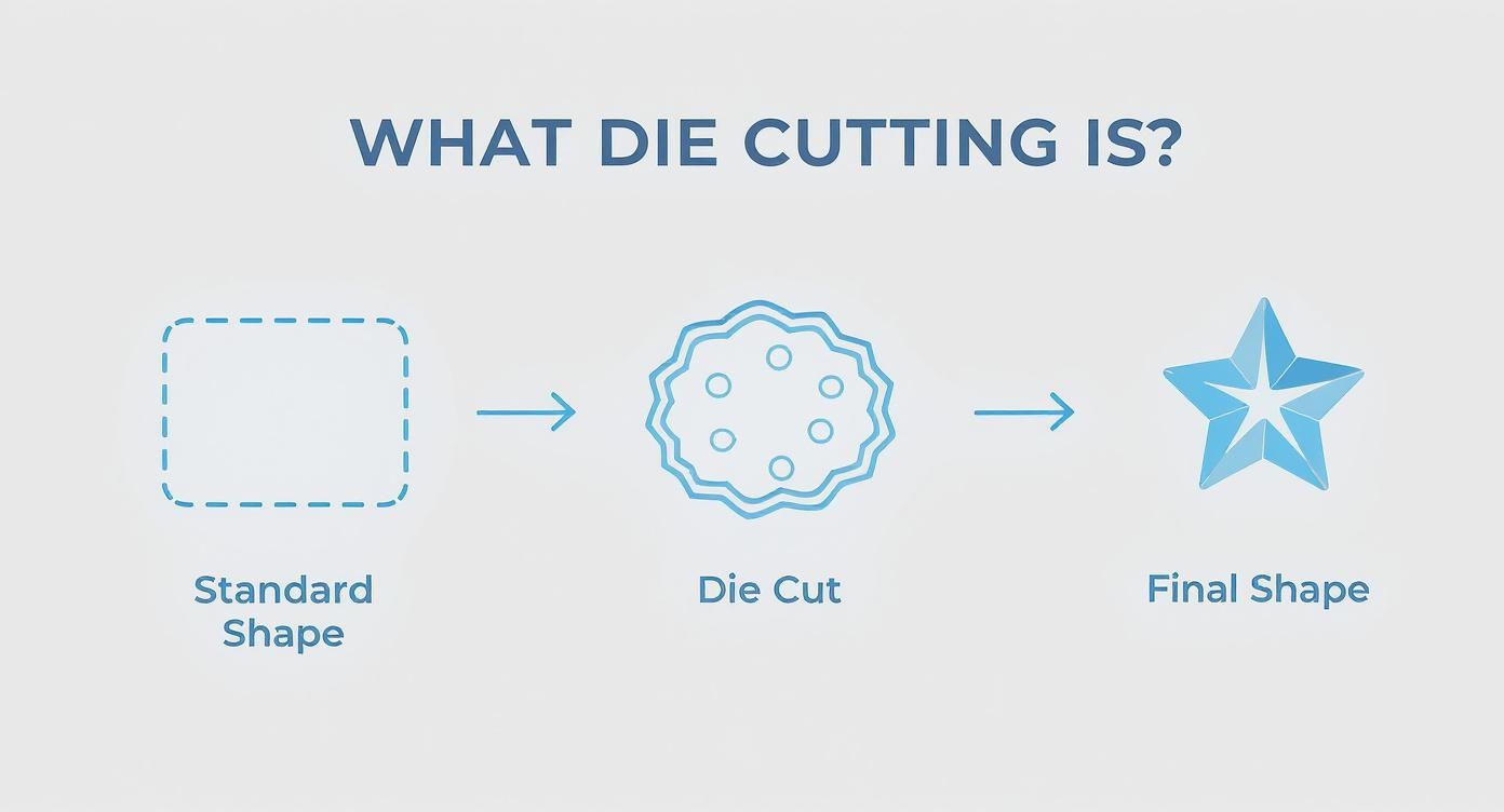 Infographic about what is die cut