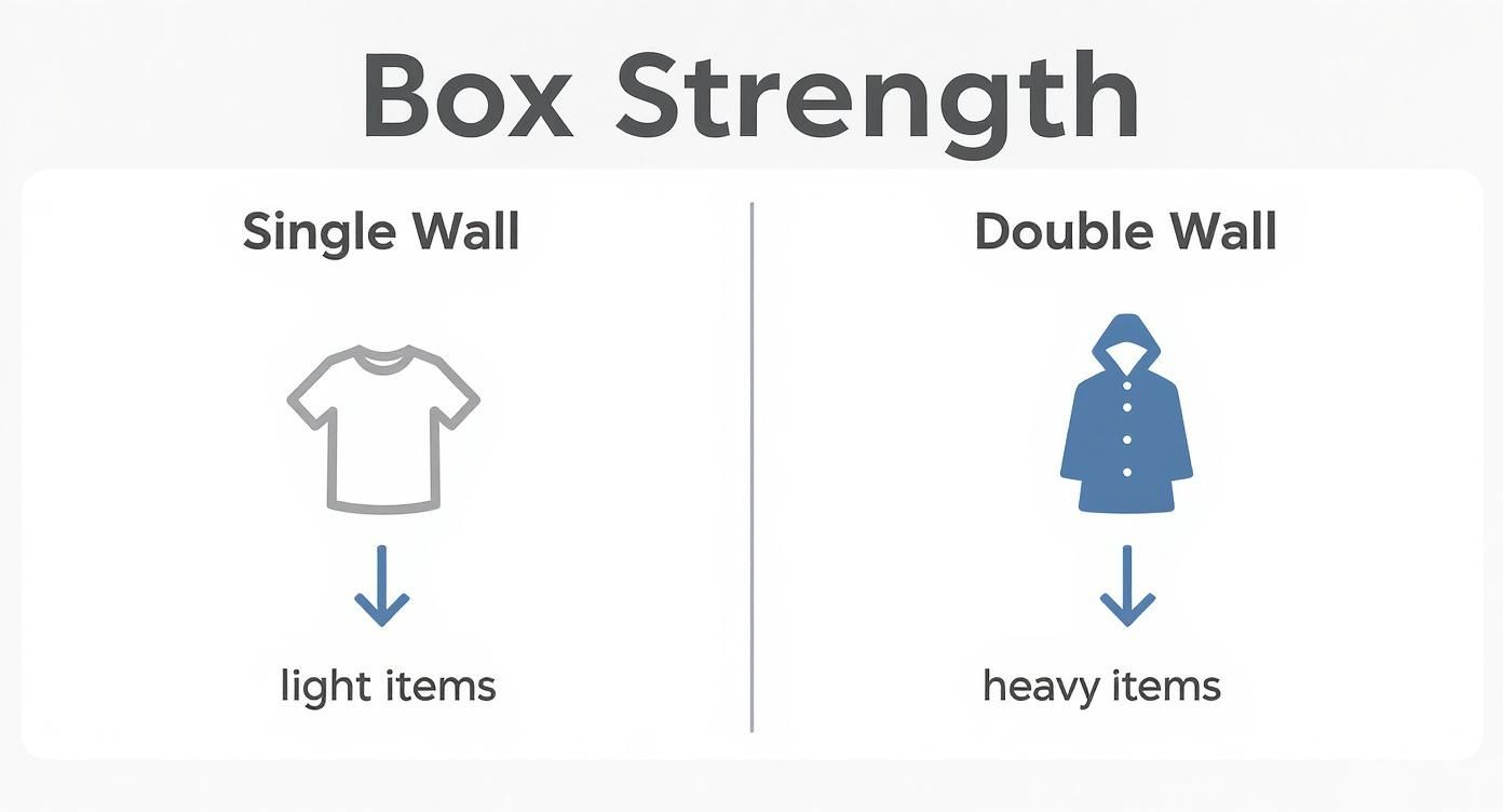 Infographic about best boxes for moving house