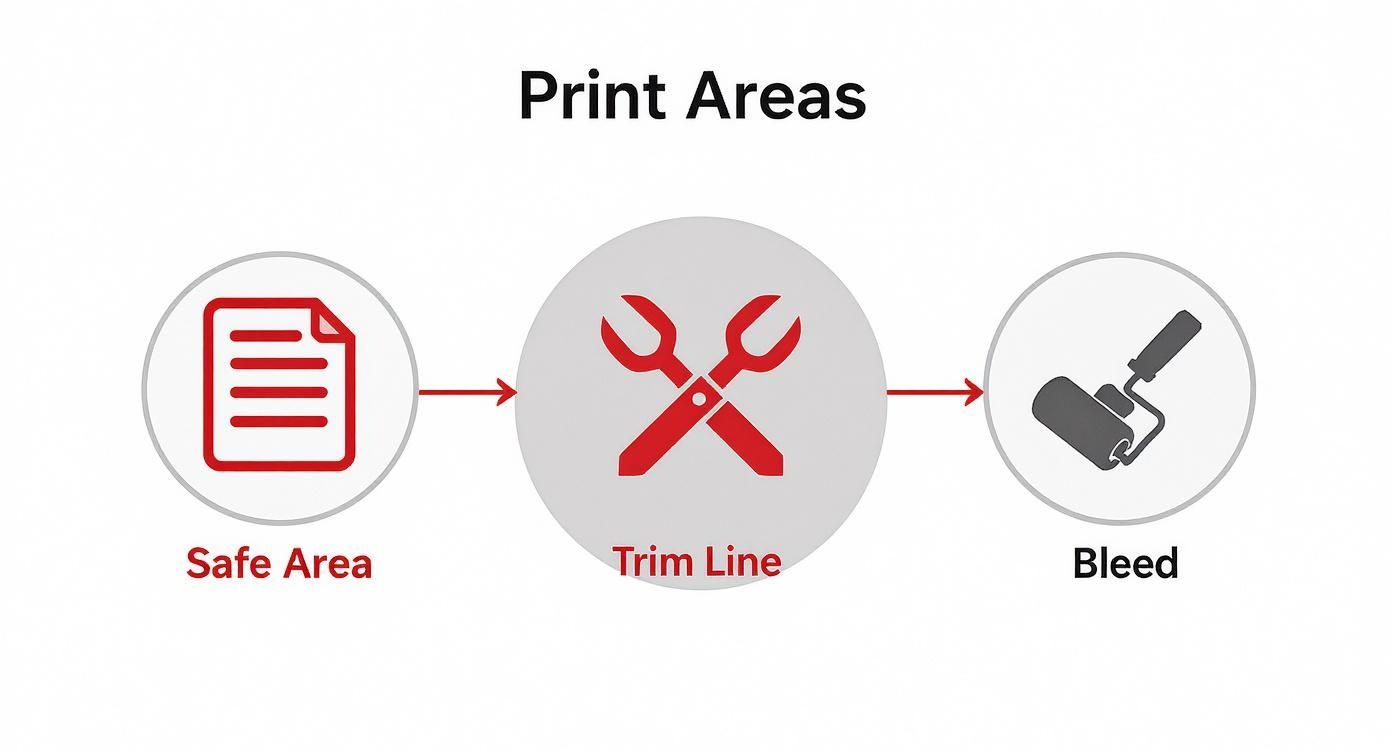 Infographic about print with bleeds