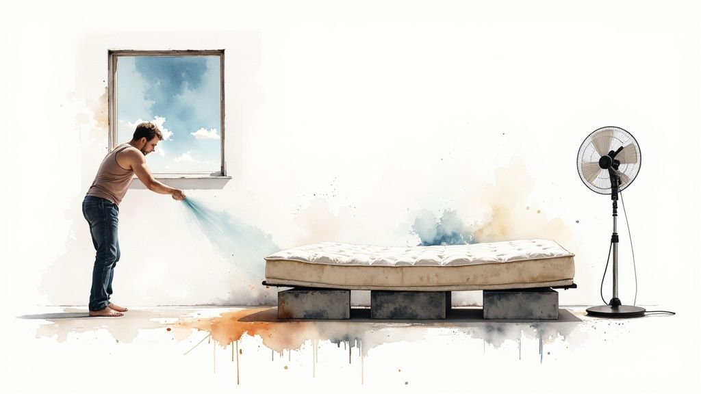 mattress cleaning and sanitising