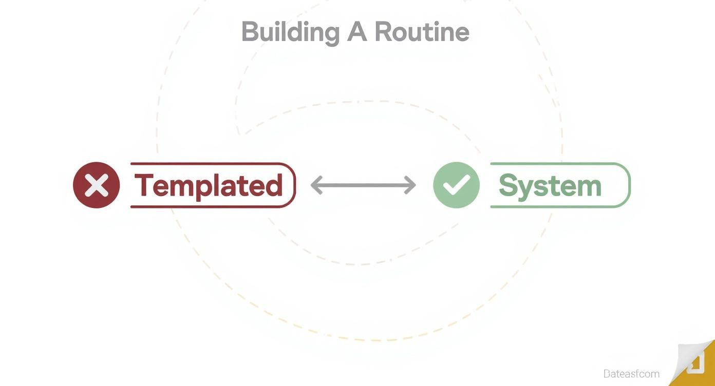 Infographic about daily routine for productivity