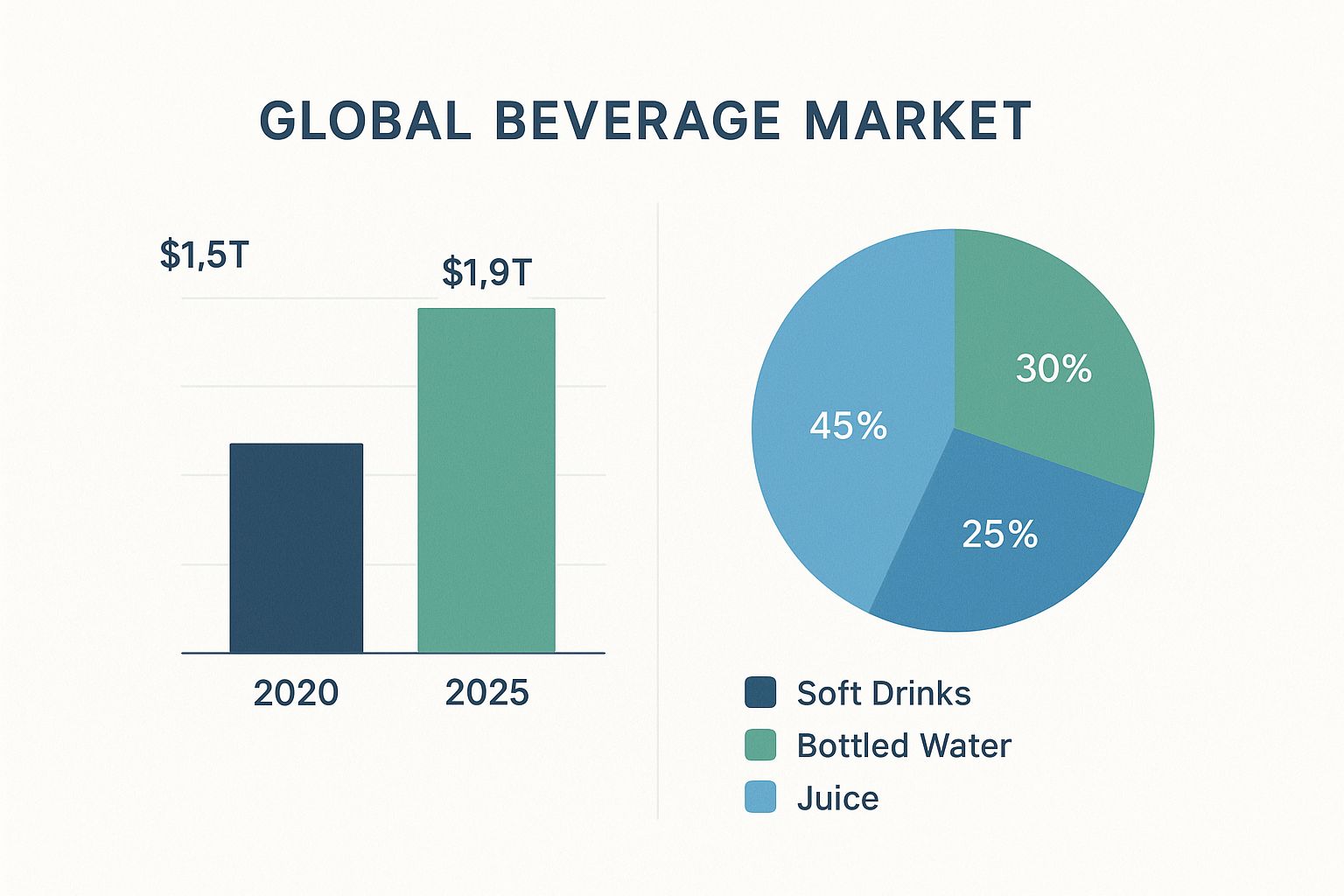 Infographic about beverage marketing strategy