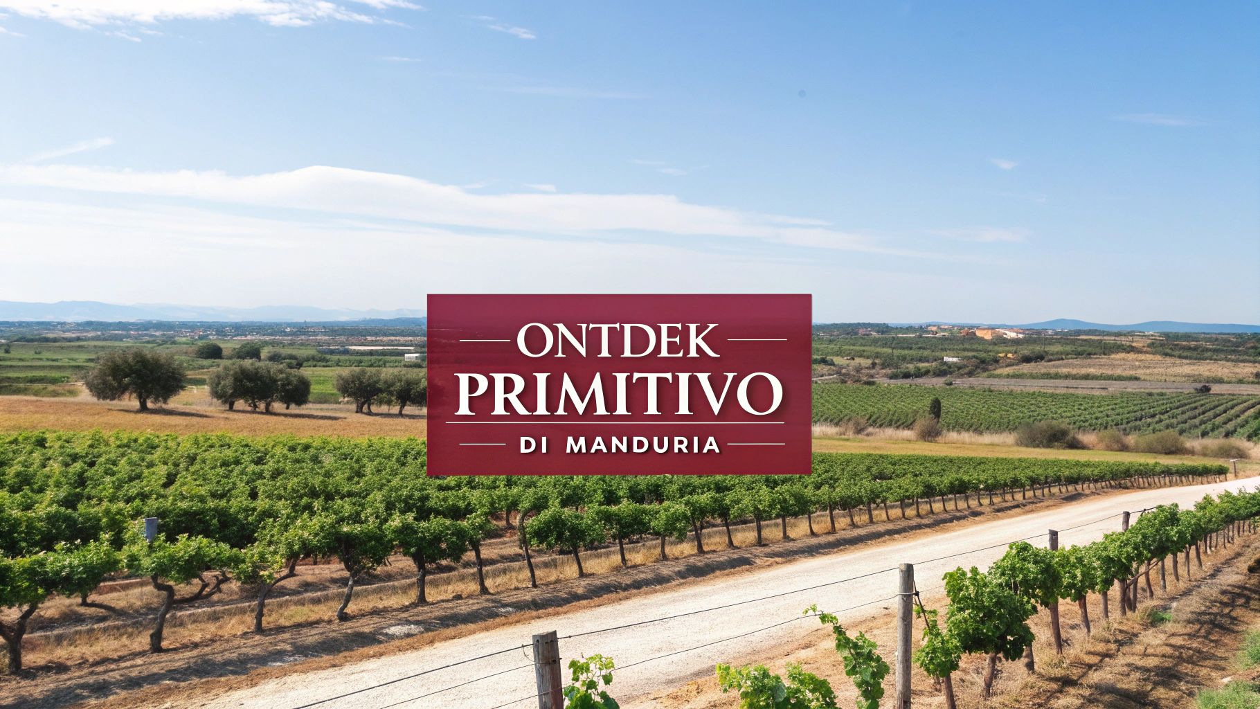 Een glas Primitivo di Manduria, helder tegen een donkere achtergrond, met de robijnrode kleur van de wijn goed zichtbaar.