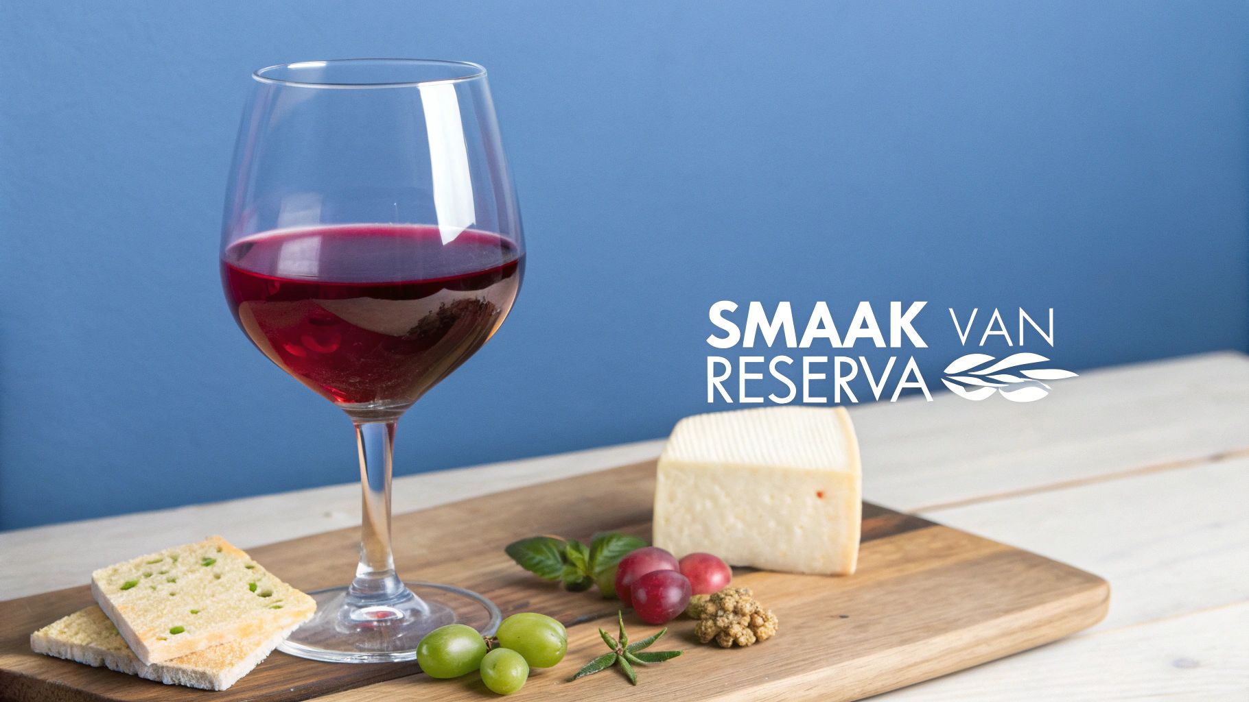 Een glas rode wijn wordt ingeschonken met een fles ernaast op een rustieke houten tafel