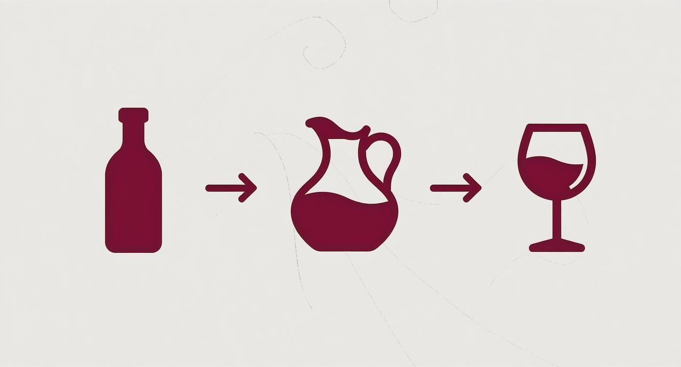 Infographic about decanteren van wijn