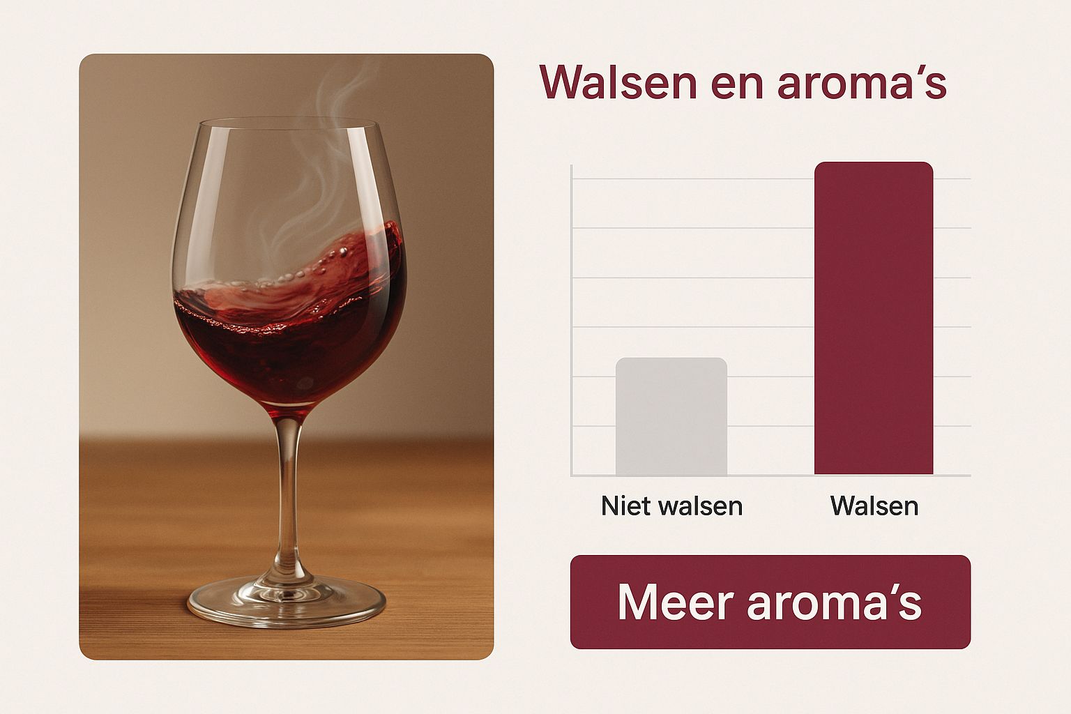 Infographic about groot wijn glas