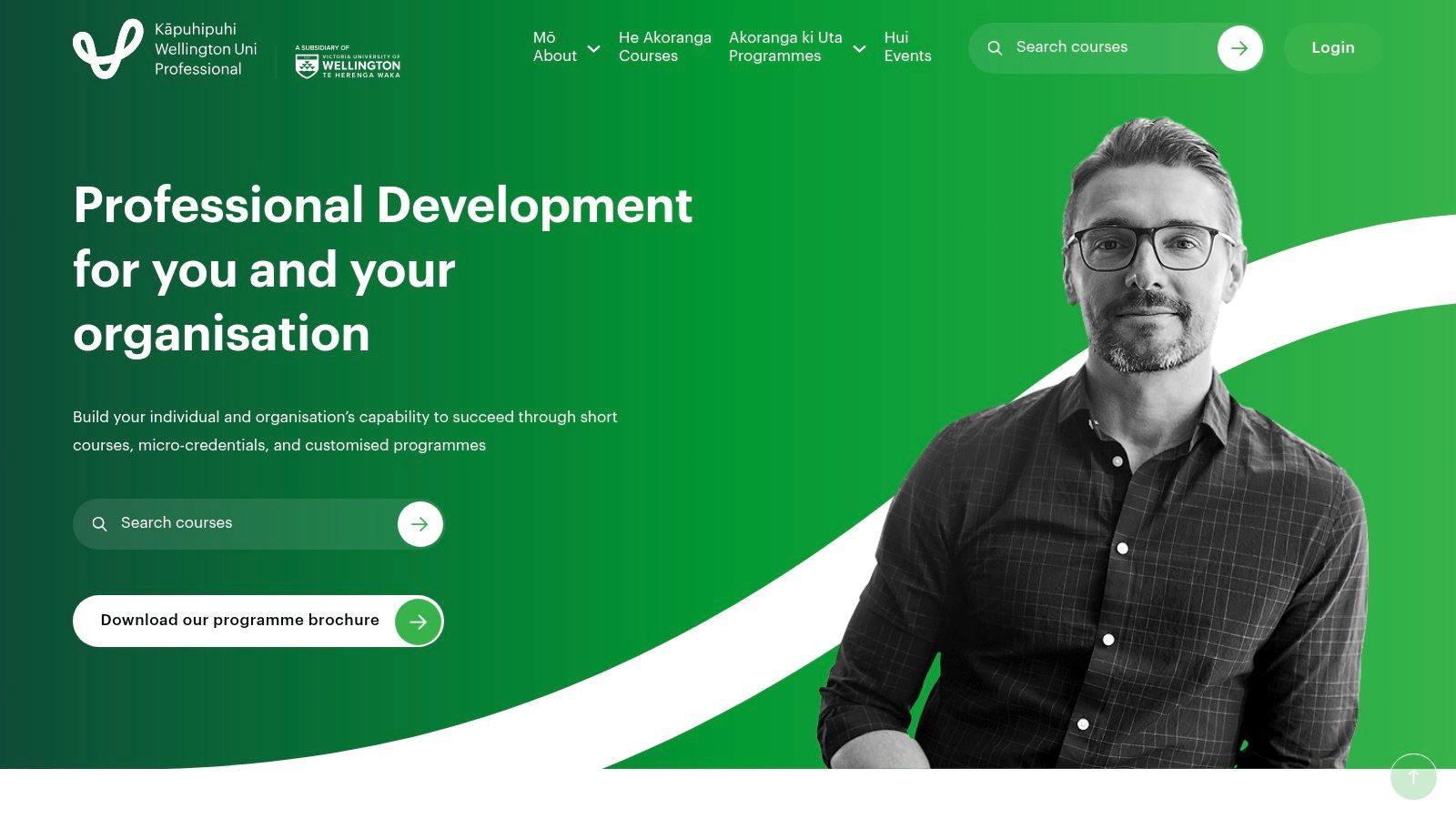 A professional development session at Wellington Uni‑Professional, showcasing its AI course offerings.