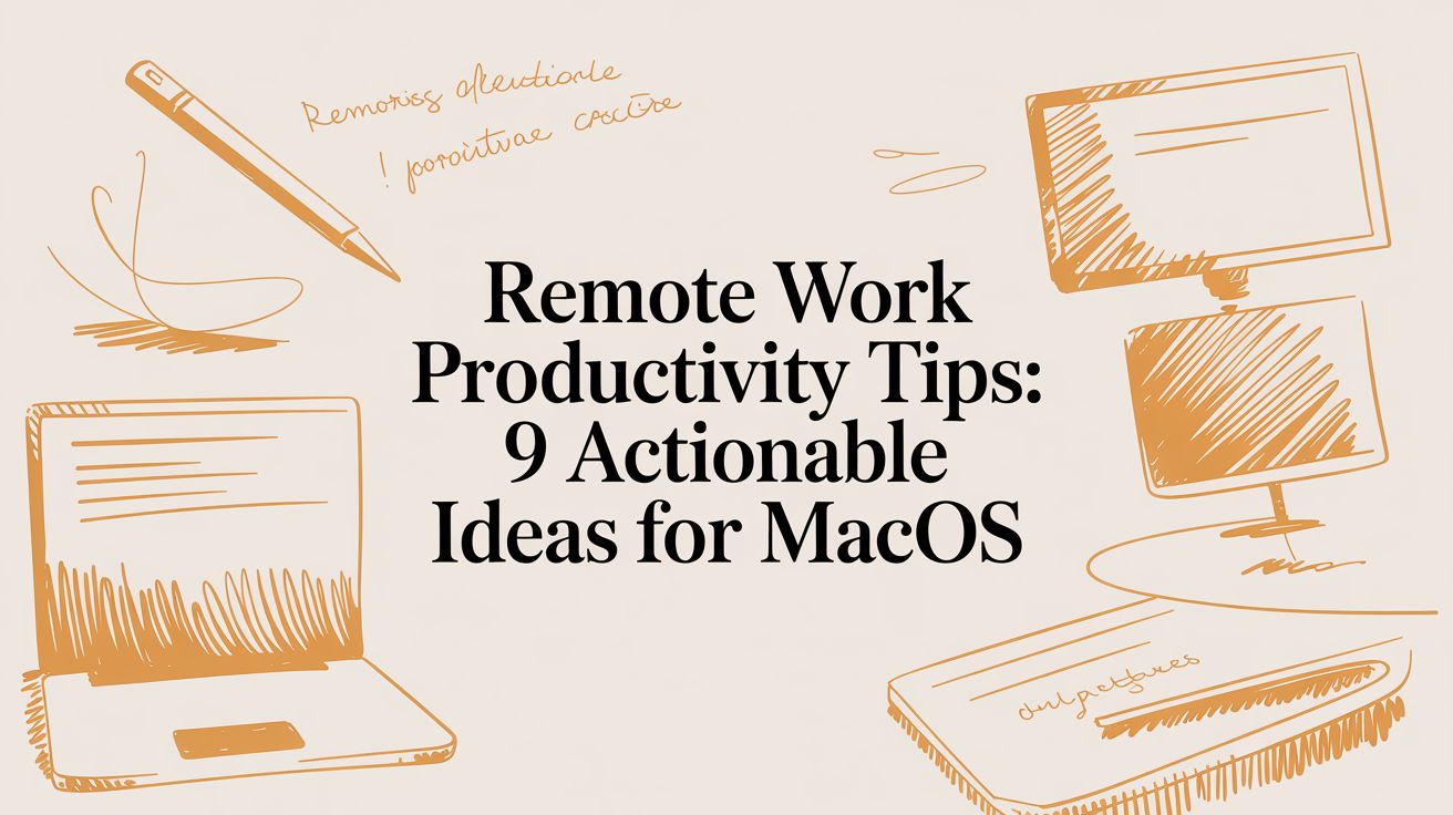 remote work productivity tips: 9 actionable ideas for macOS
