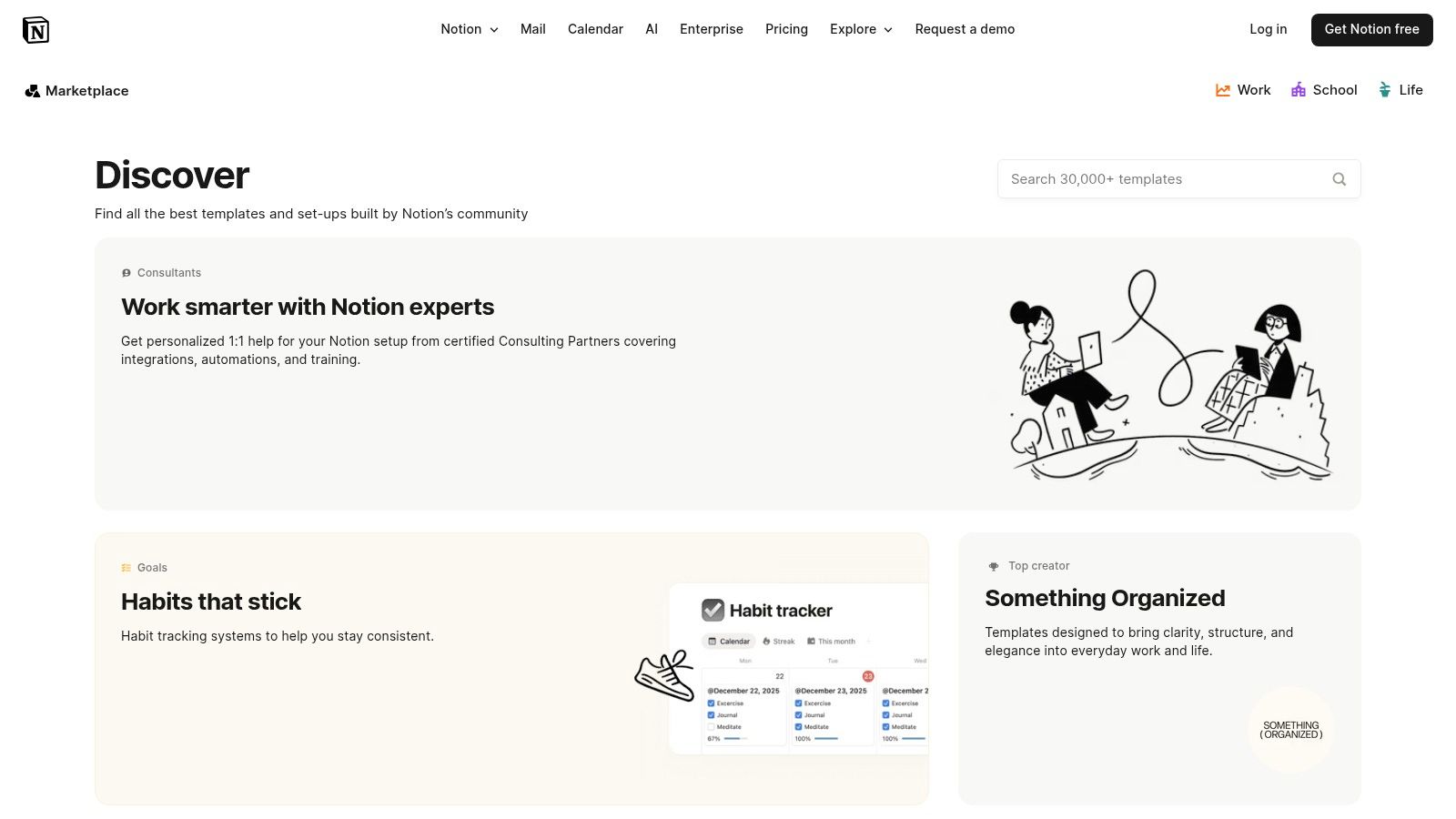 Notion Template Marketplace