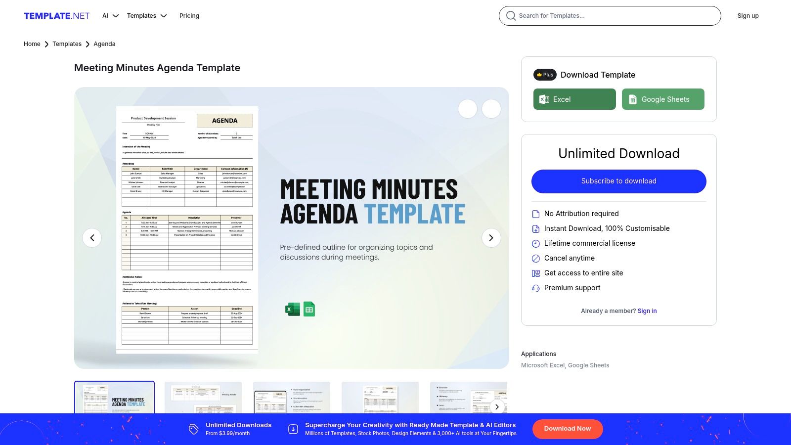 Template.net – Meeting minutes templates