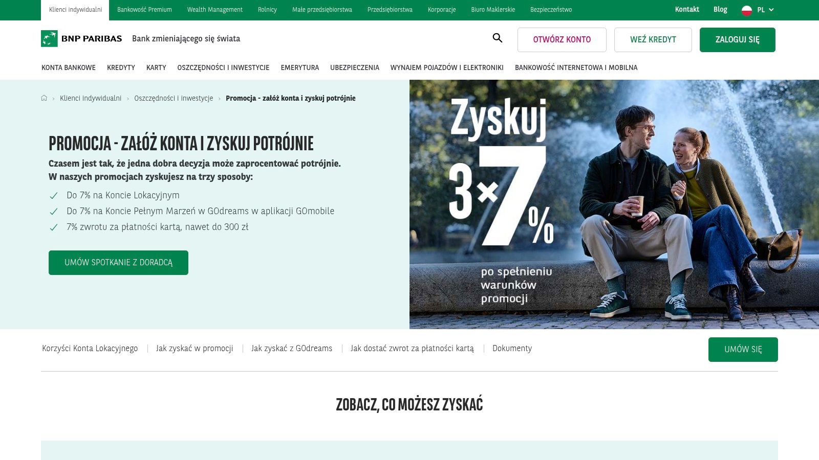 BNP Paribas (oficjalny serwis i strona promocji)
