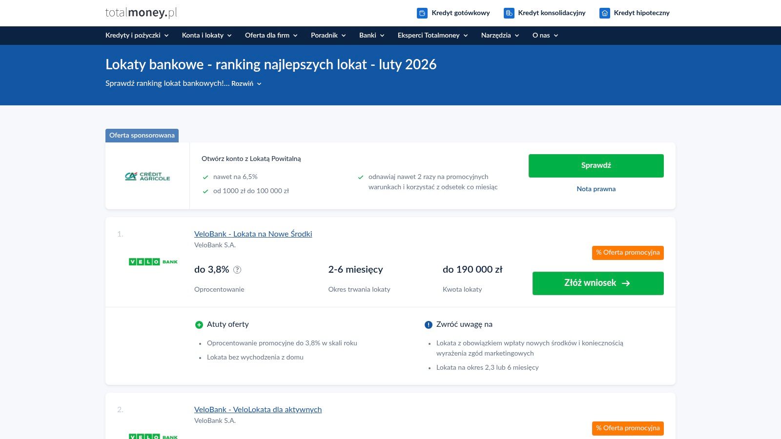 Totalmoney.pl – ranking i porównywarka lokat