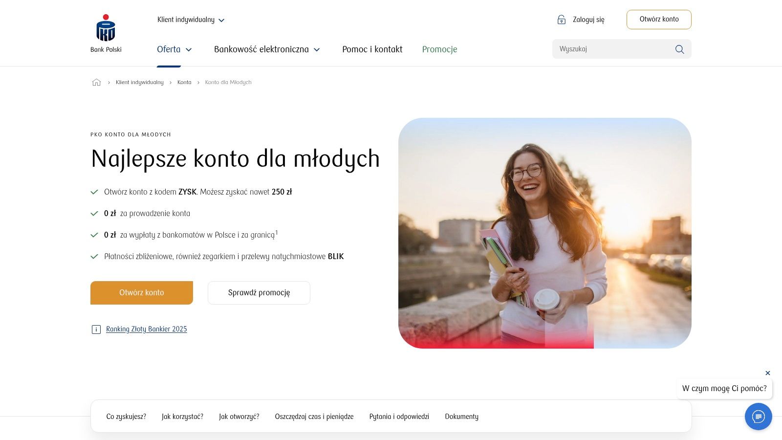 Jakie jest najlepsze konto dla młodych w 2025? Ranking 7 sprawdzonych opcji 4 - Scori PKO Bank Polski — PKO Konto dla Młodych