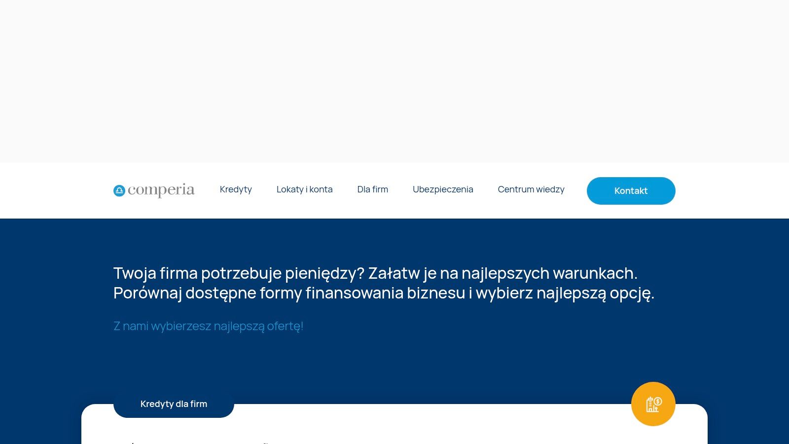 Kompletny ranking kredytów dla firm 2026: 7 najlepszych ofert 3 - Scori Ranking kredytów dla firm na Comperia.pl