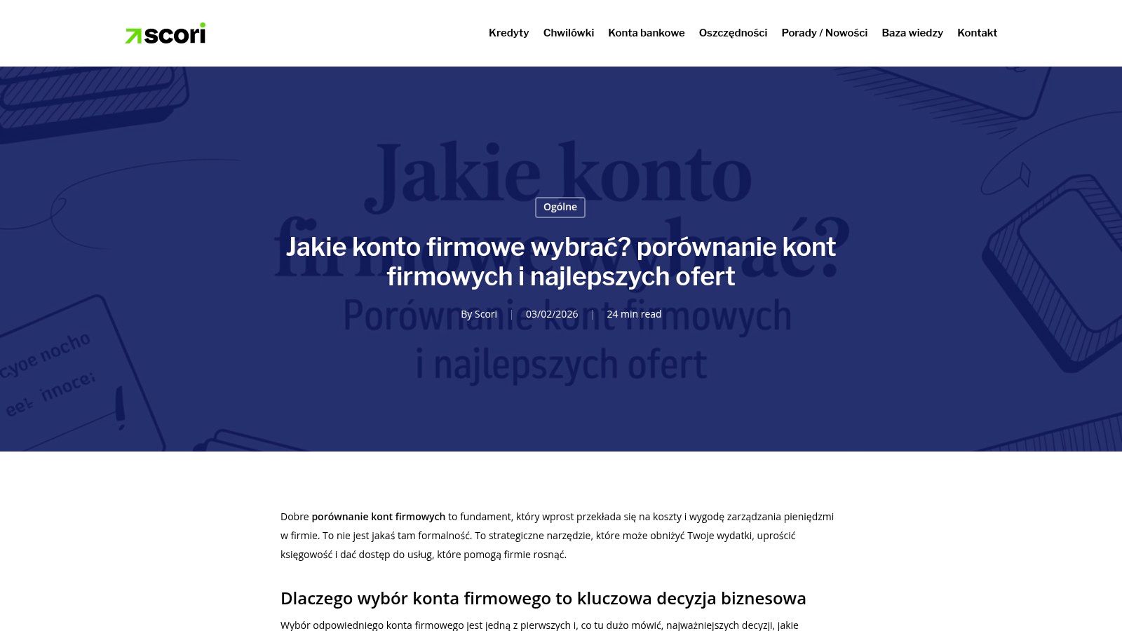 Jakie konto firmowe wybrać? porównanie kont firmowych i najlepszych ofert