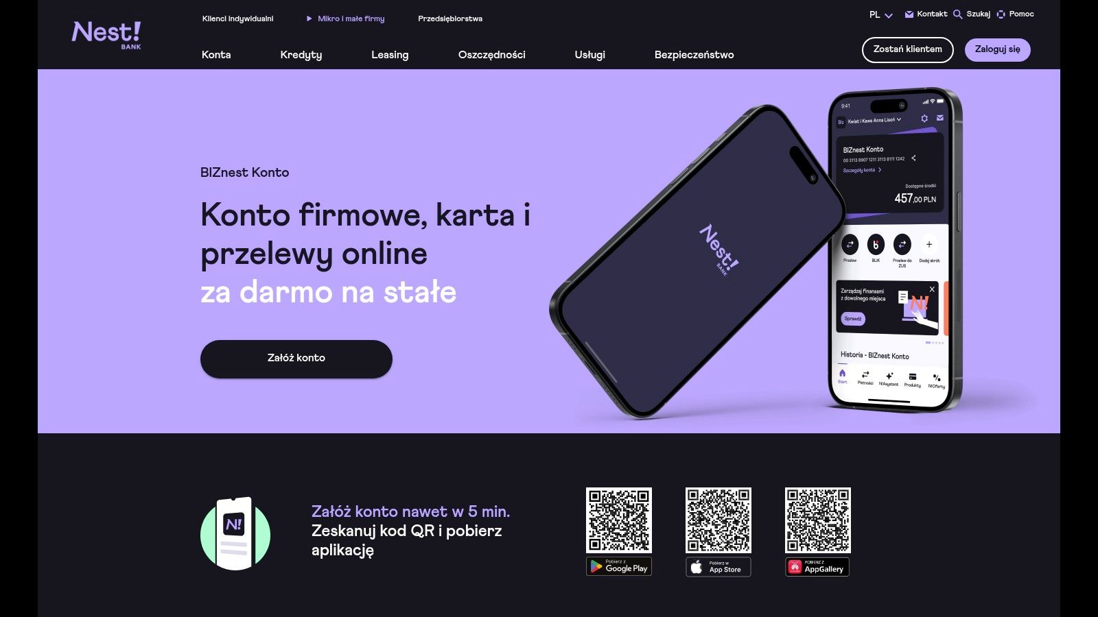Nest Bank – BIZnest Konto