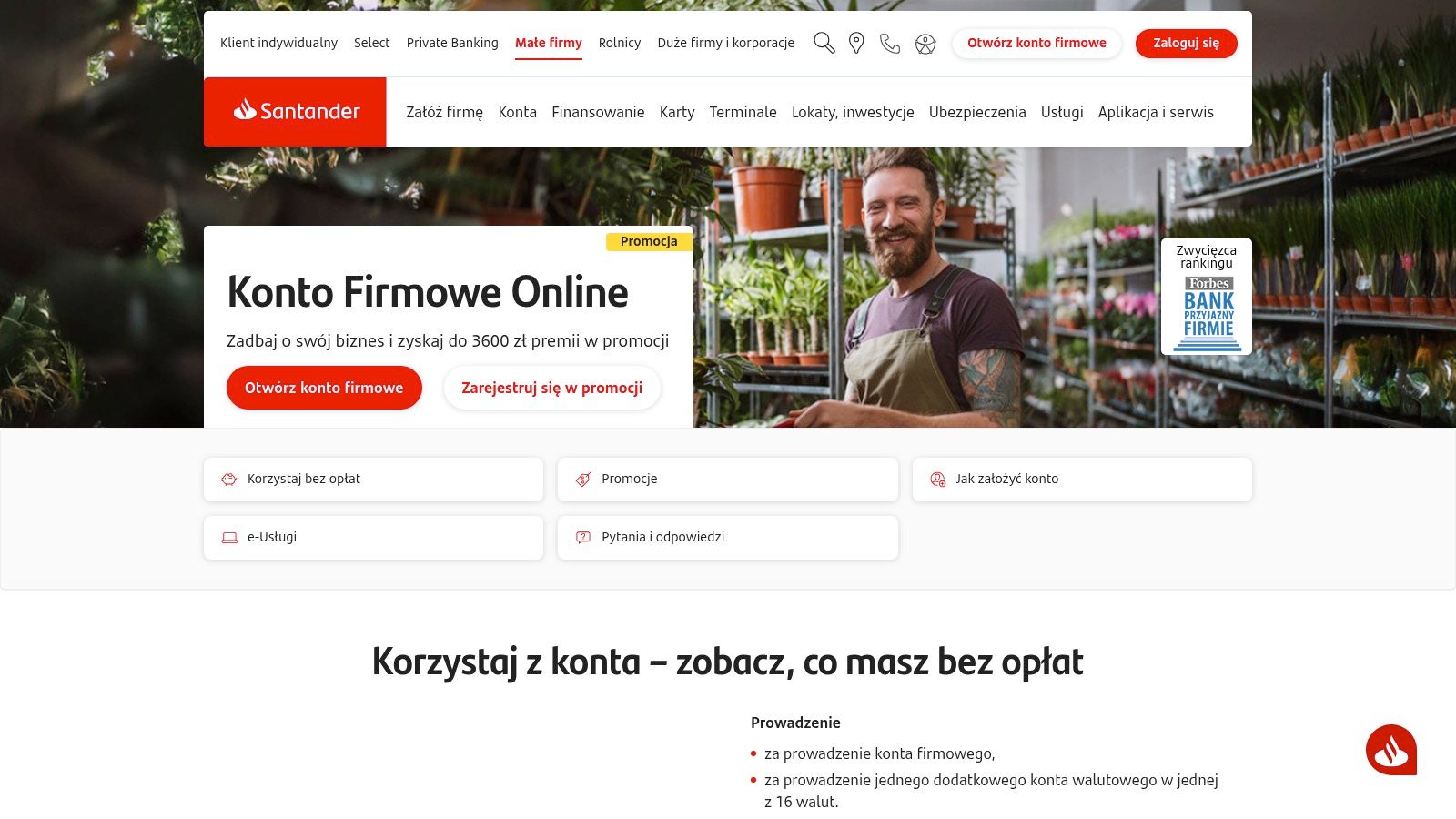 Santander Bank Polska – Konto Firmowe Online