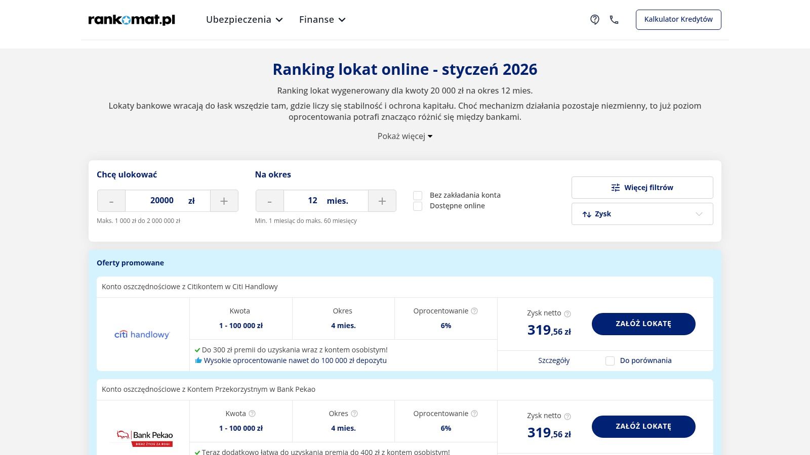 Rankomat (sekcja Finanse)