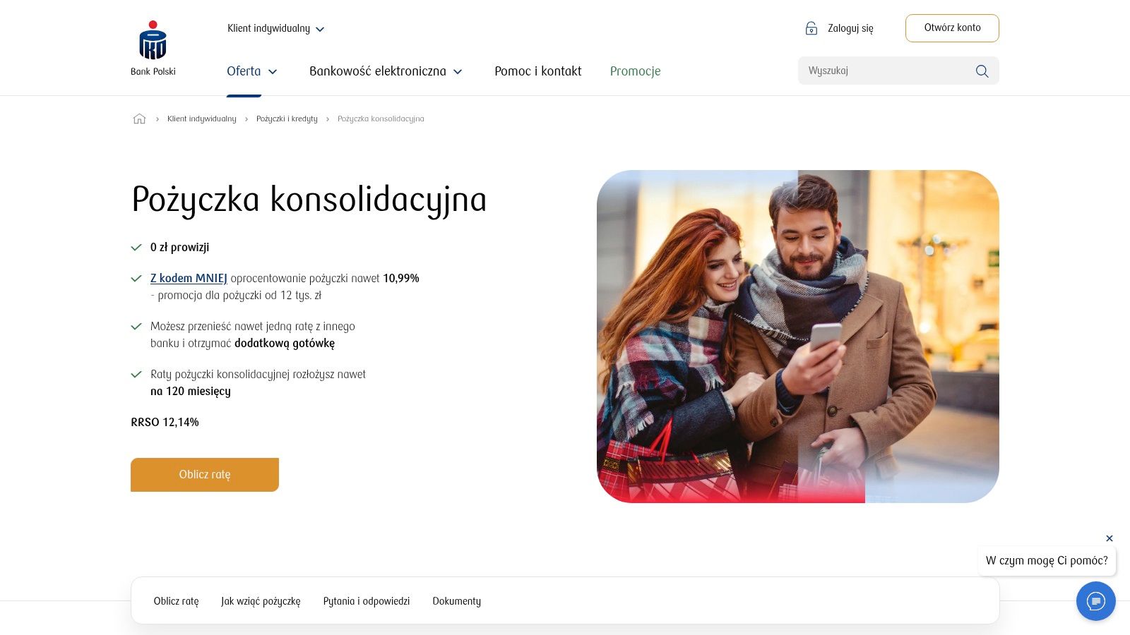 PKO Bank Polski – Pożyczka konsolidacyjna