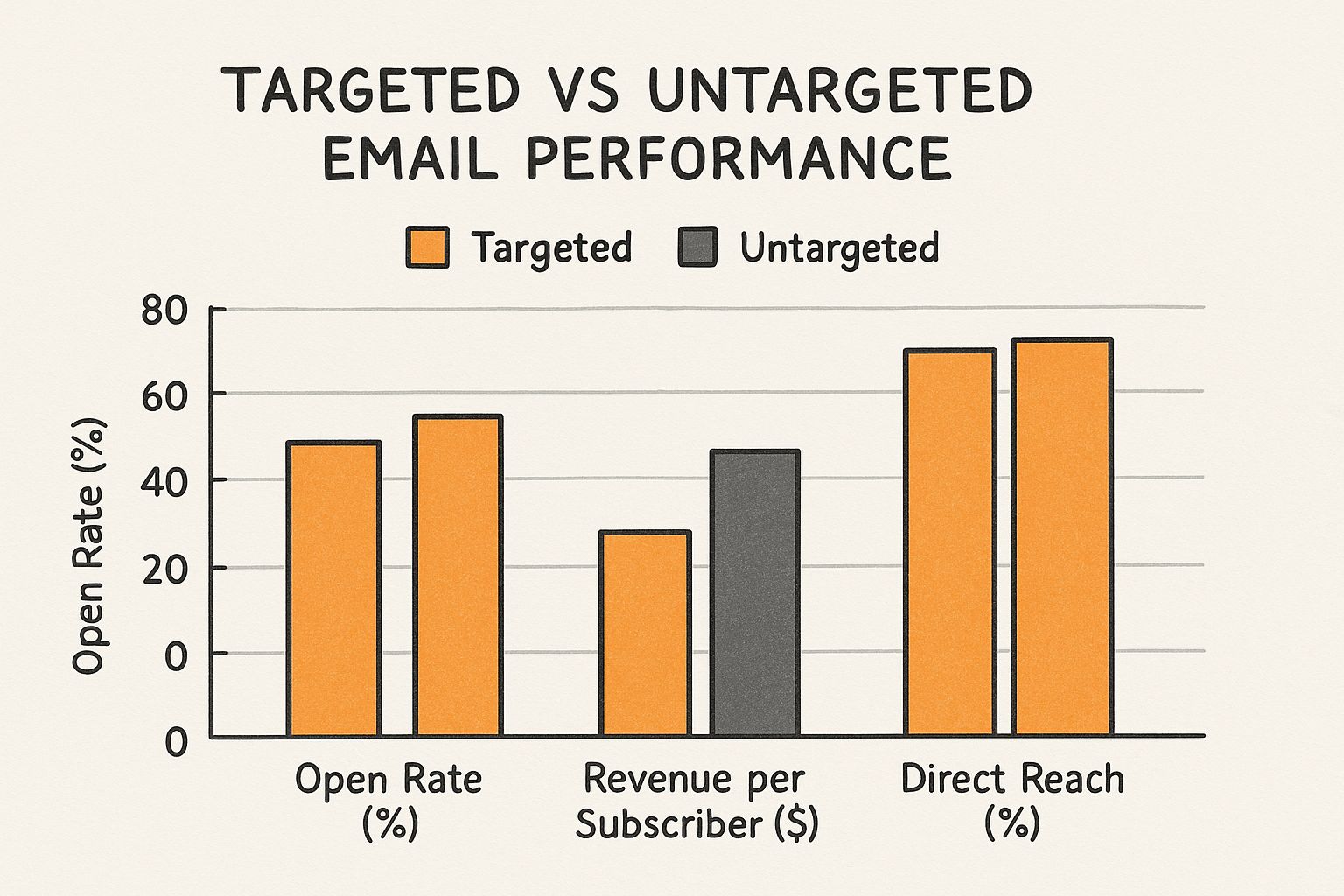 Infographic about targeted email list
