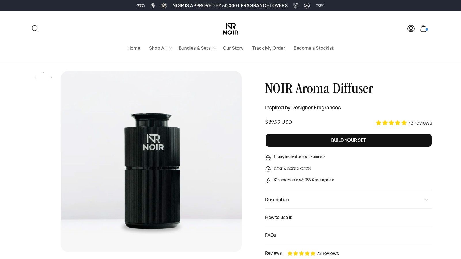 NOIR Aroma Diffuser