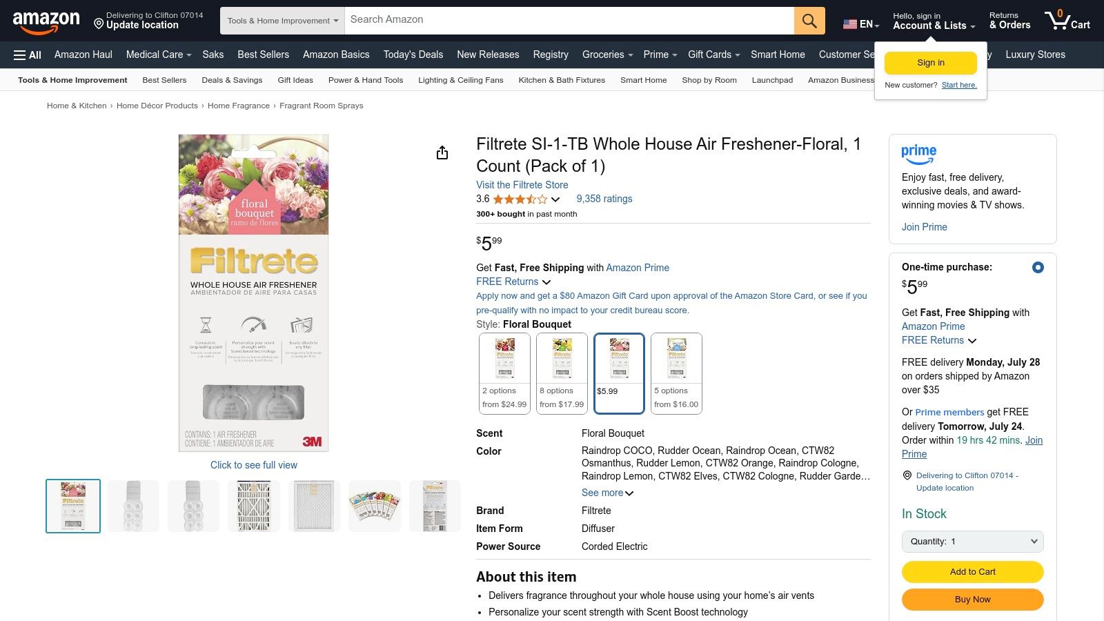 Filtrete Whole House Air Fresheners